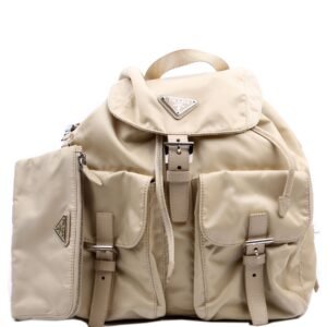 1BZ677 Re-Nylon Backpack Small Tan