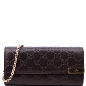 269541 Guccissima Wallet On Chain Clutch Brown