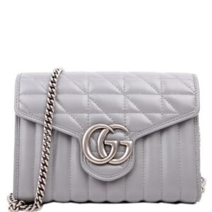 474575 Marmont Aria Chain Wallet Grey