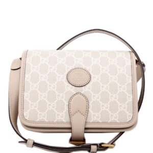 671620 GG Supreme Interlocking G Mini Crossbody Beige