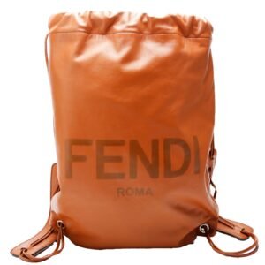 7VZ057 Roma Drawstring Backpack Brown