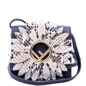 8BS003 Kan I Micro Shoulder Vitello Flower F Is Fendi