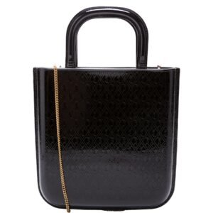 All Over Logo Embossed Mini Shopping Bag 715201