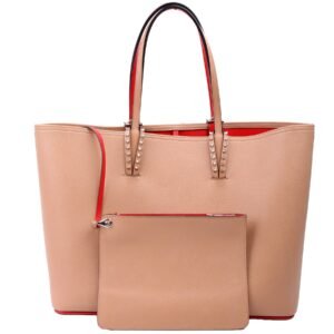 Cabata Tote With Pouch Leather Nude