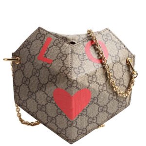 GG Supreme Love Heart Mini Padlock Chain