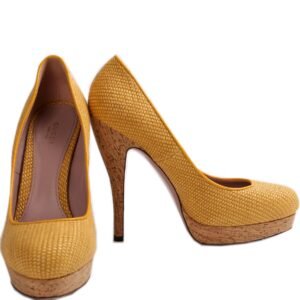 Jute Cork Roundtoe Platform Pumps Size 39.5