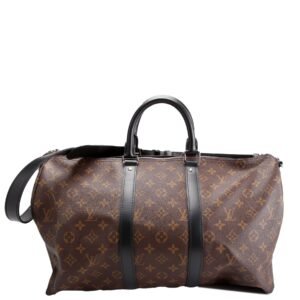 Keepall 45 Macassar Bandouliere Strap Black