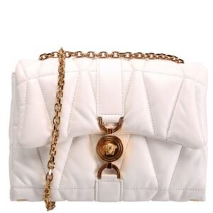Kleio Quilted Shoulder Bag White