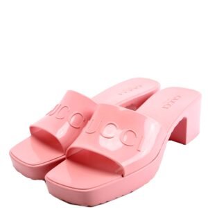 Logo Rubber Slides Size 39 Pink