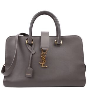 Monogram Cabas Medium Leather Grey
