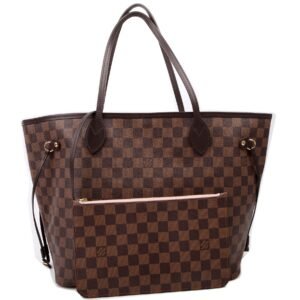Neverfull With Wallet MM Damier Ebene Pink