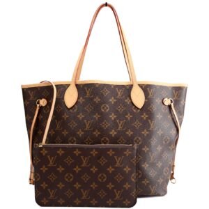 Neverfull With Wallet Monogram Brown/Beige