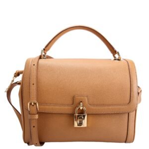 Padlock Shoulder Calfskin Tan