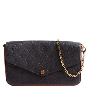 Pochette Felicie Empreinte Navy