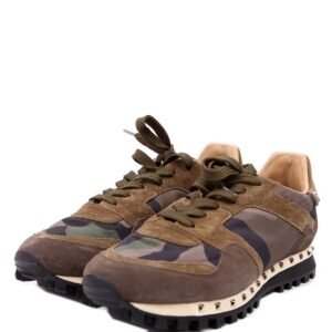 Rockstud Camo Sneakers Size 38 Green